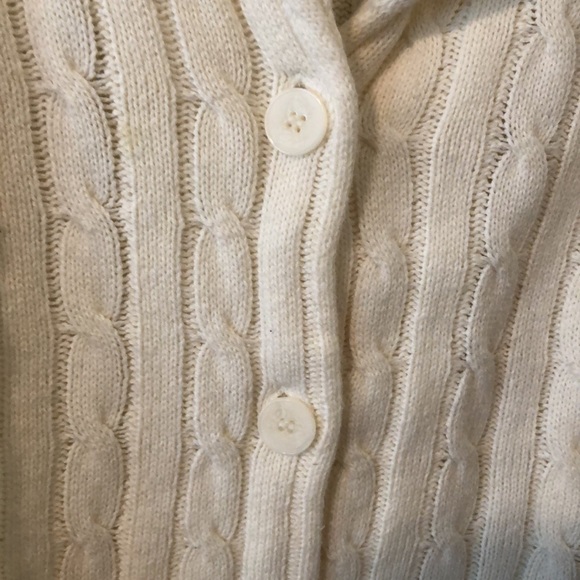 Bianca Nygard cream shawl-collar cardigan. Approximate size 18W. - Picture 3 of 5